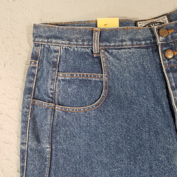 Ly's jeans women's 40 x30 high rise button fly loose baggy retro vintage NEW - Picture 4 of 14